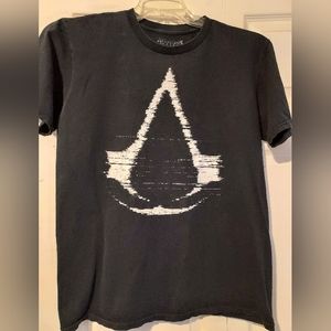 Assassins Creed Brotherhood Graphic Logo T Shirt Size Medium Black